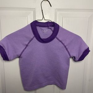 xsmall purple cropped tee from urban outfitters